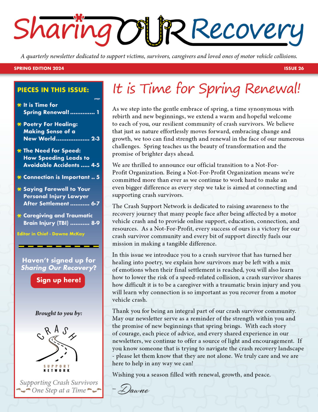 Sharing Our Recovery Spring 2024 issue