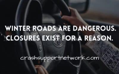 Winter Road Closures: Stay Off Closed Roads and Stay in Your Vehicle