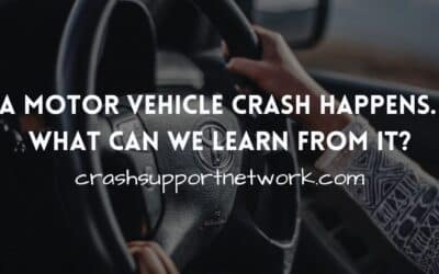 A Crash Happens. What Can We Learn from It?